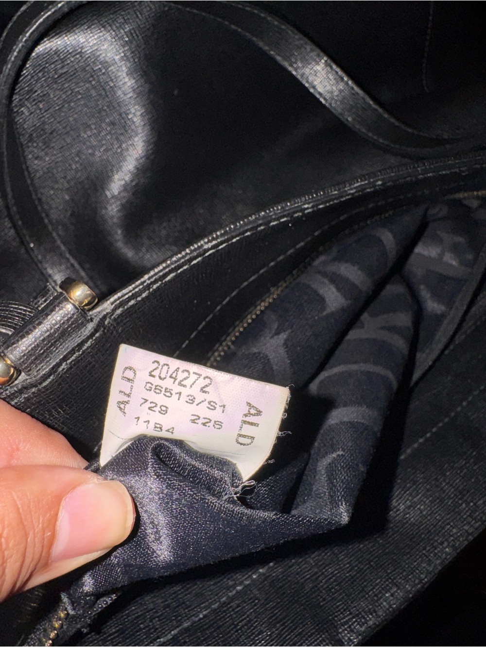 Furla Black Leather Tote with Gold Accent Charm - Picture 7 of 12